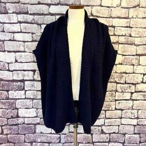 LOFT Navy No Close Sleeveless Knit Sweater Vest Size XS